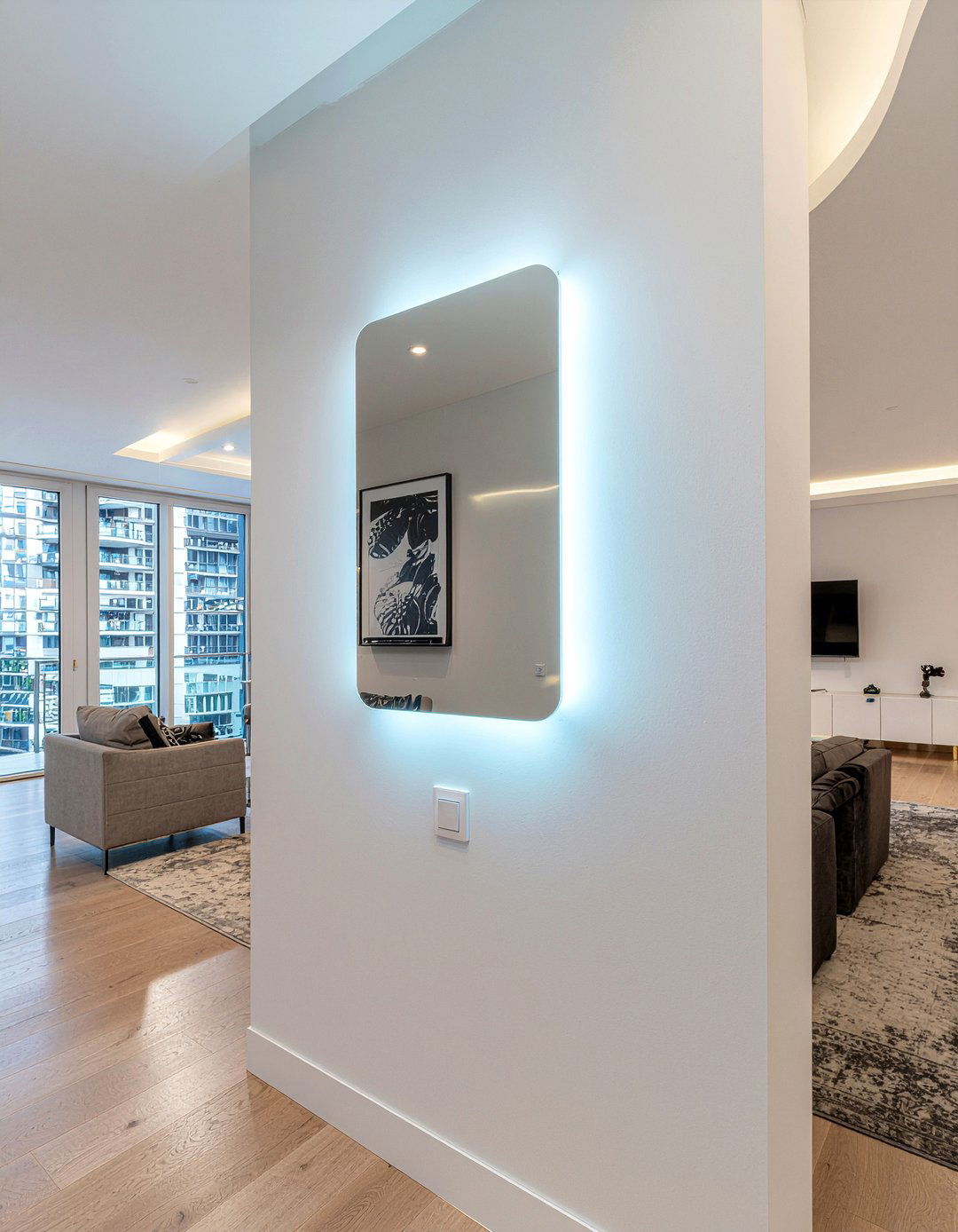 Backlit LED mirror - 30 living room mirrors