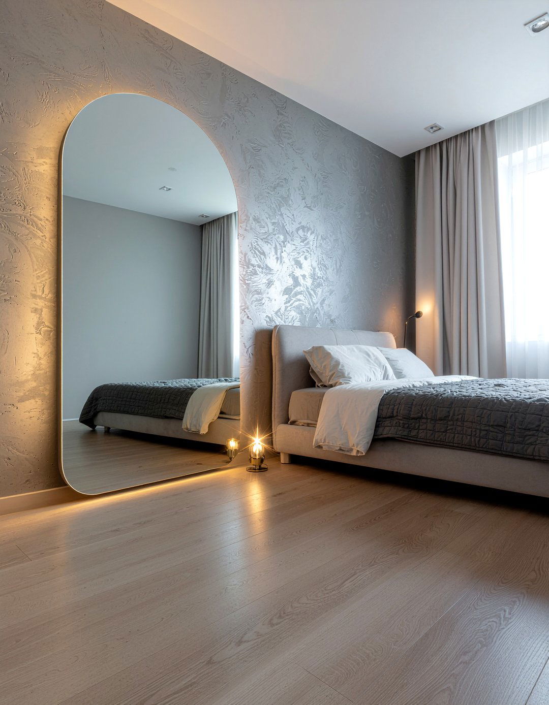 Backlit Led Mirror - 30 bedroom mirror ideas