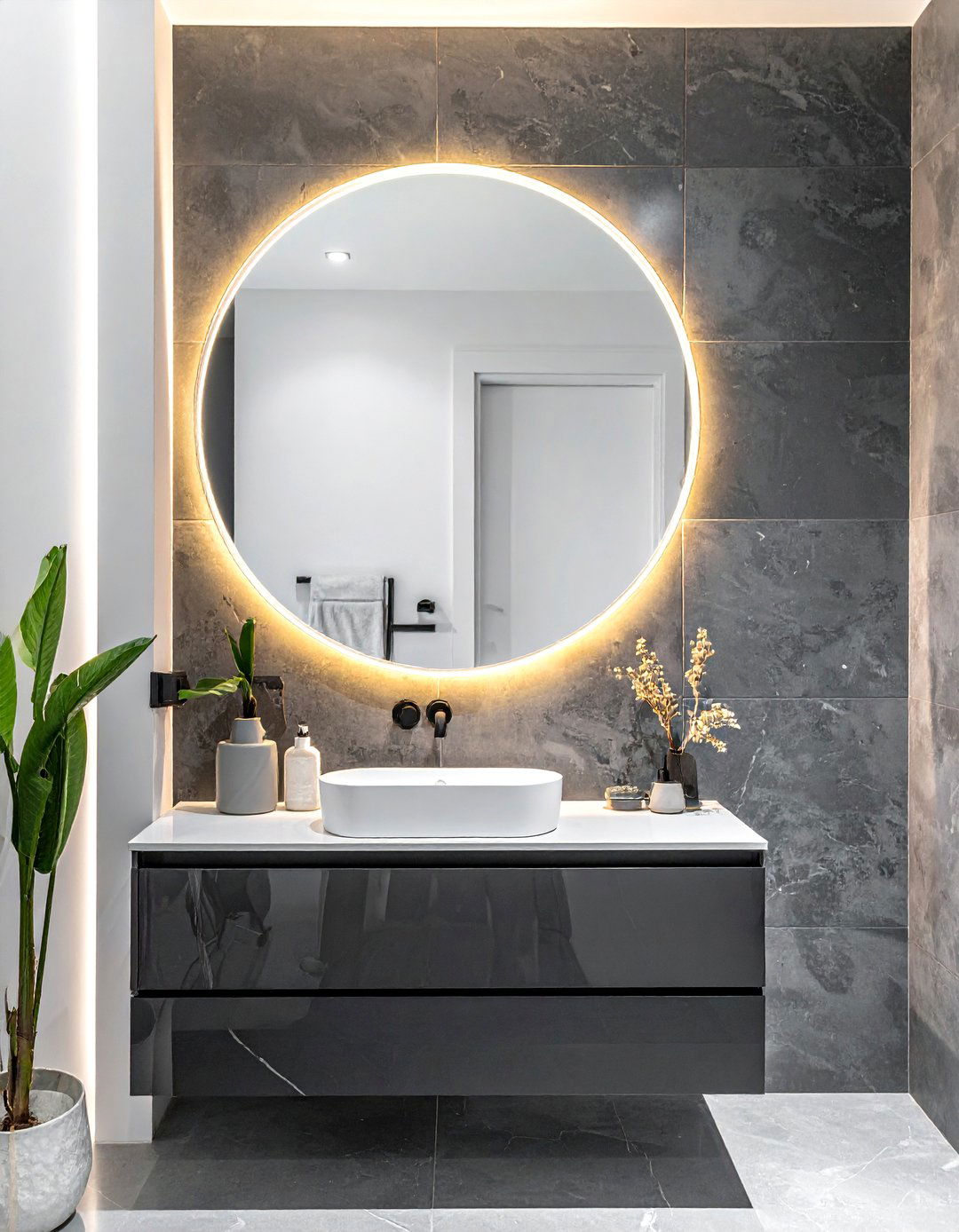 Backlit Mirror - 30 bathroom wow factor ideas