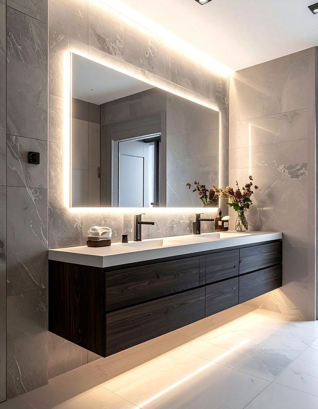 Backlit Mirror Glow - 30 bathroom soft settings