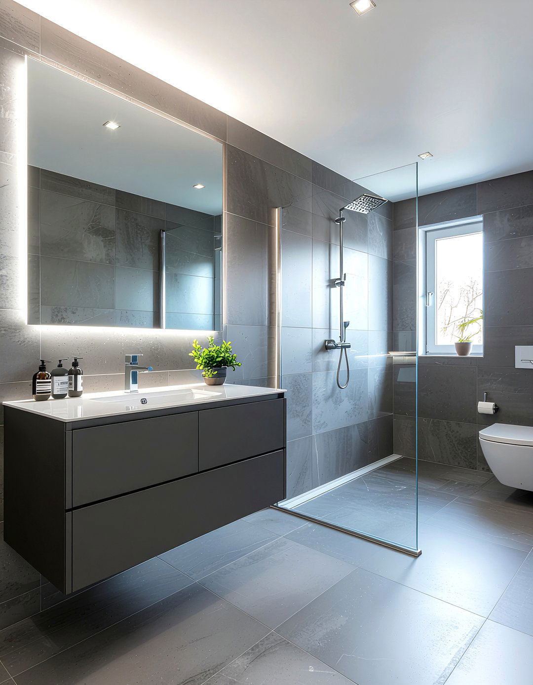 Backlit led bathroom mirror - 30 bathroom mirror statement ideas