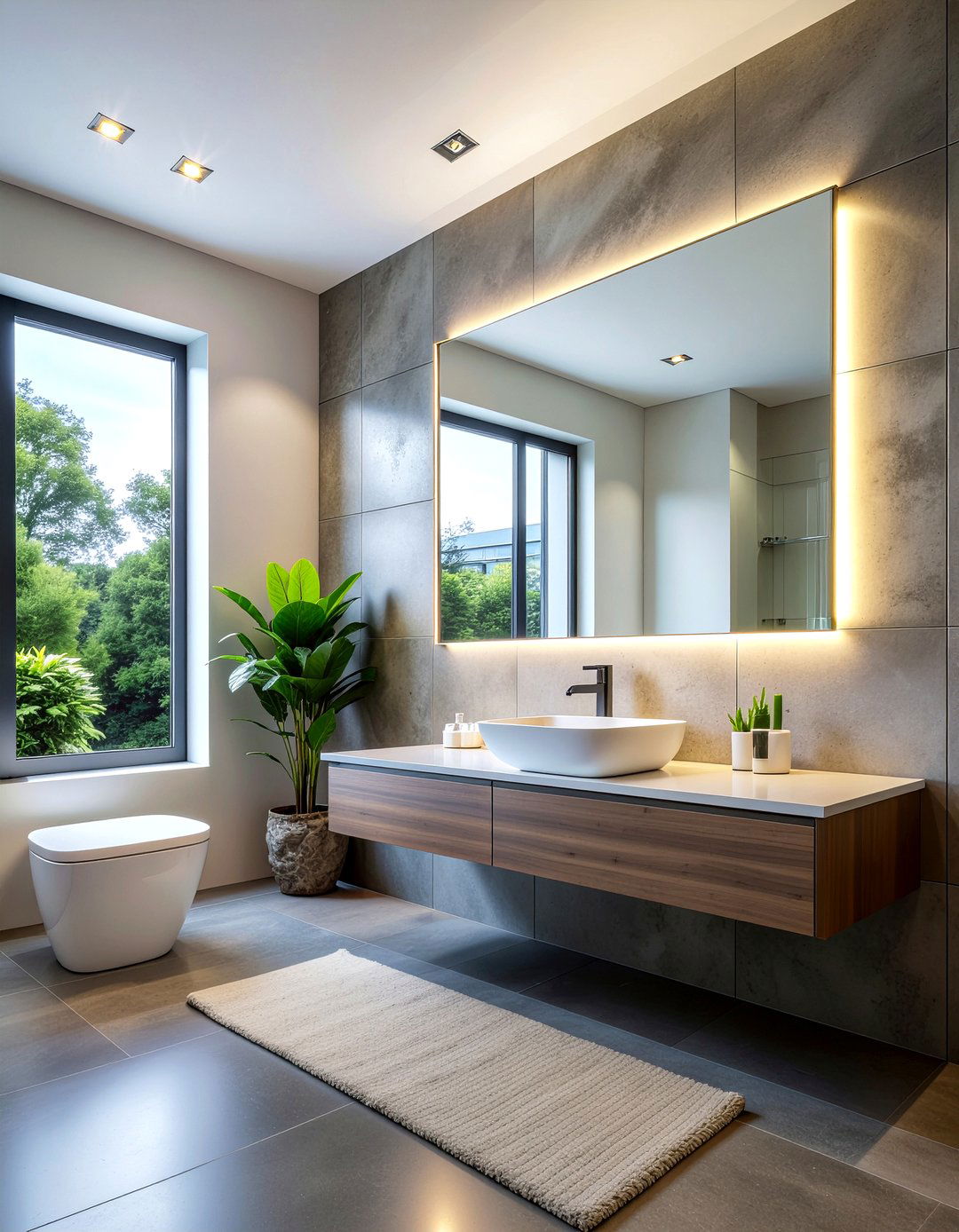 Backlit mirror TV - 30 bathroom mirror TV ideas