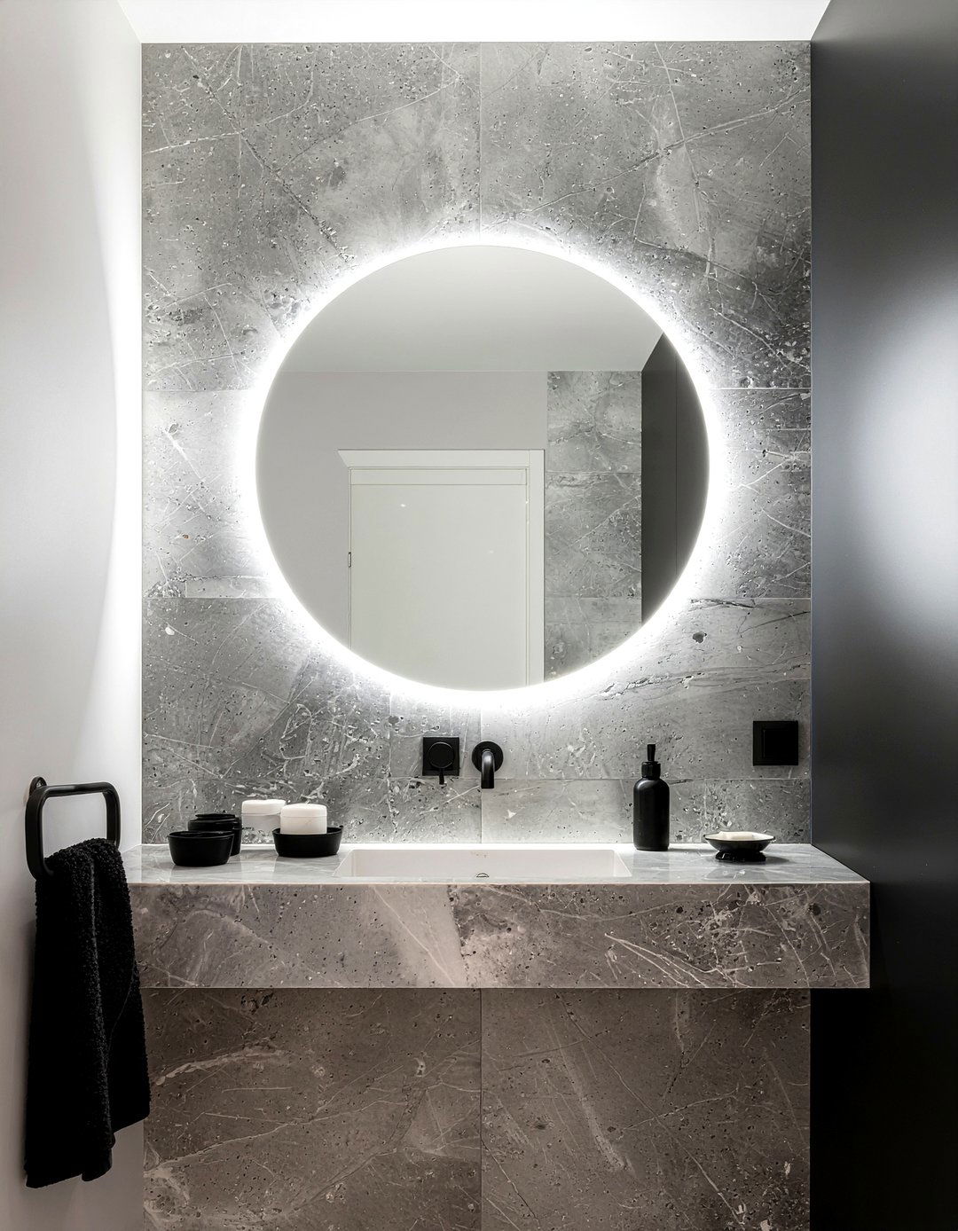 Backlit mirror bathroom - 30 bathroom depth ideas