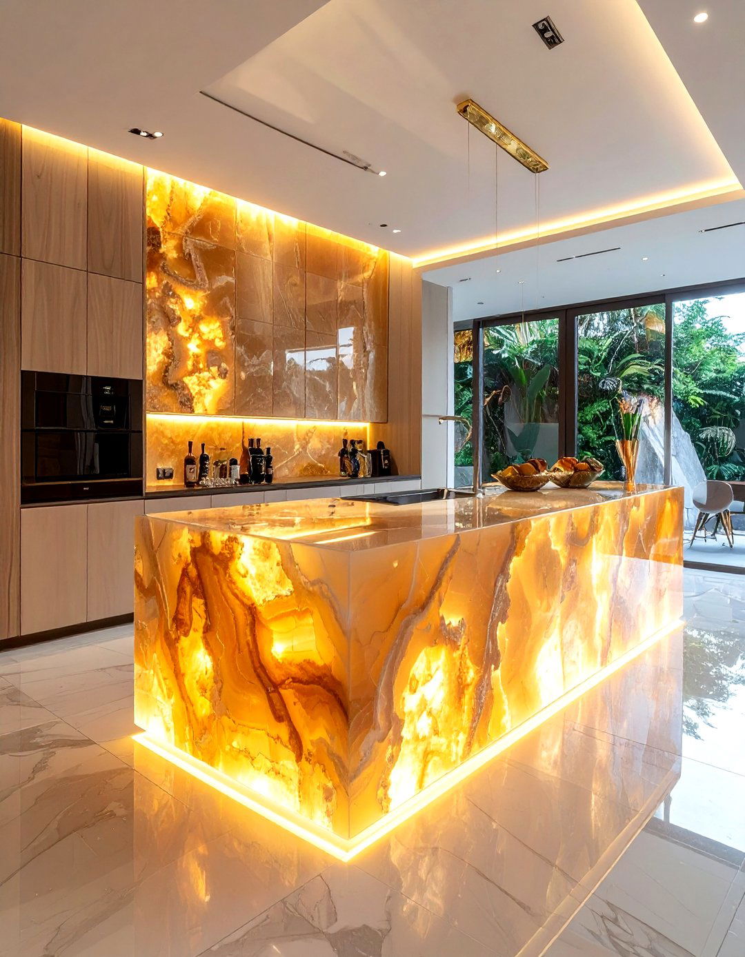 30 Waterfall Countertop Kitchen Ideas for Sleek Design