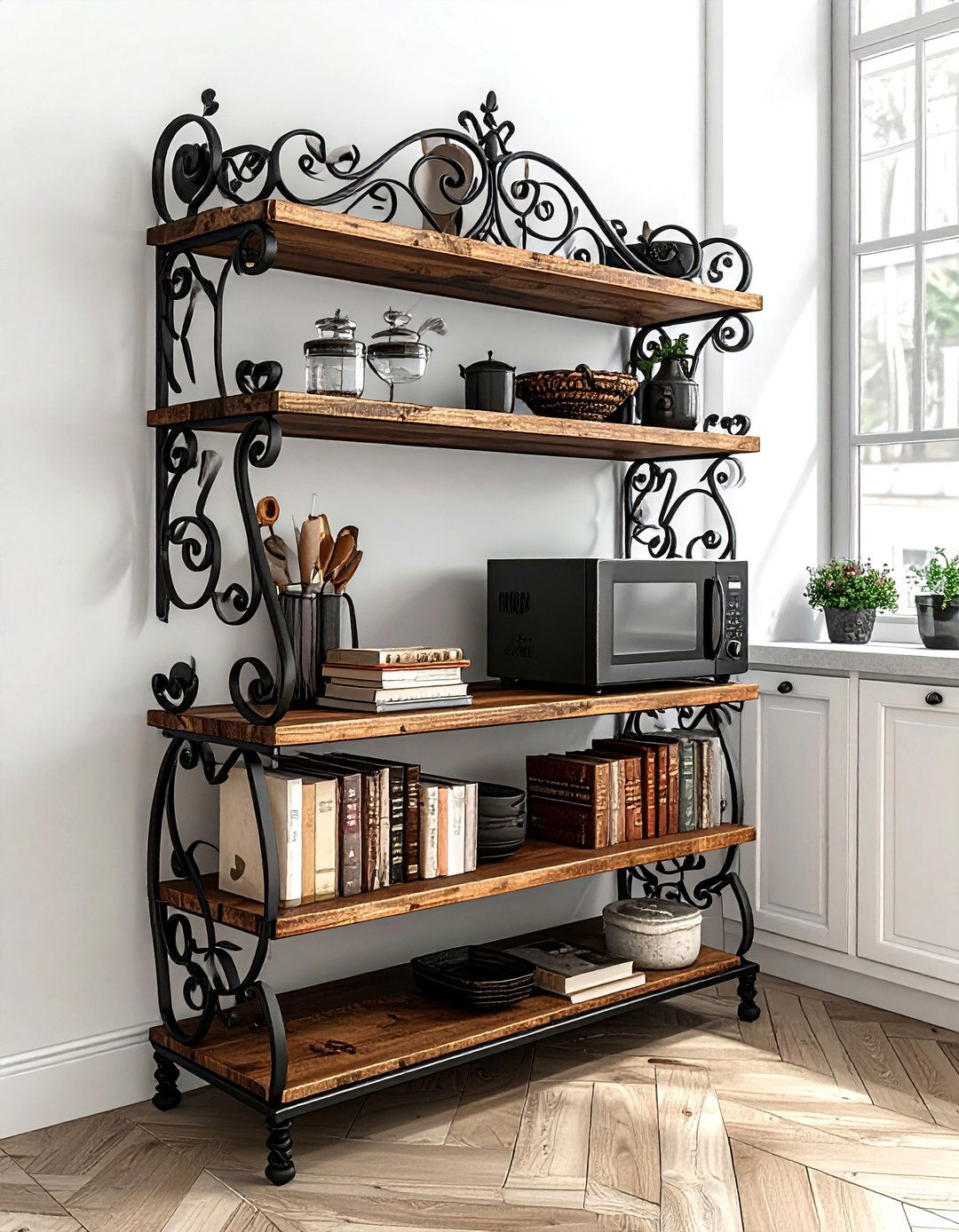 Bakers rack - 30 kitchen furniture ideas