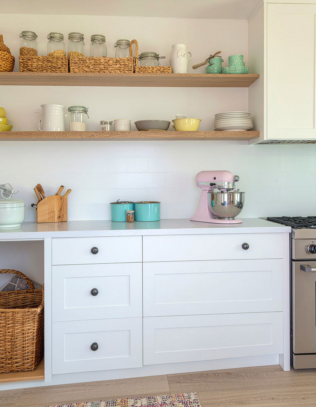 Baking Station Cabinet - 30 kitchen prep area ideas