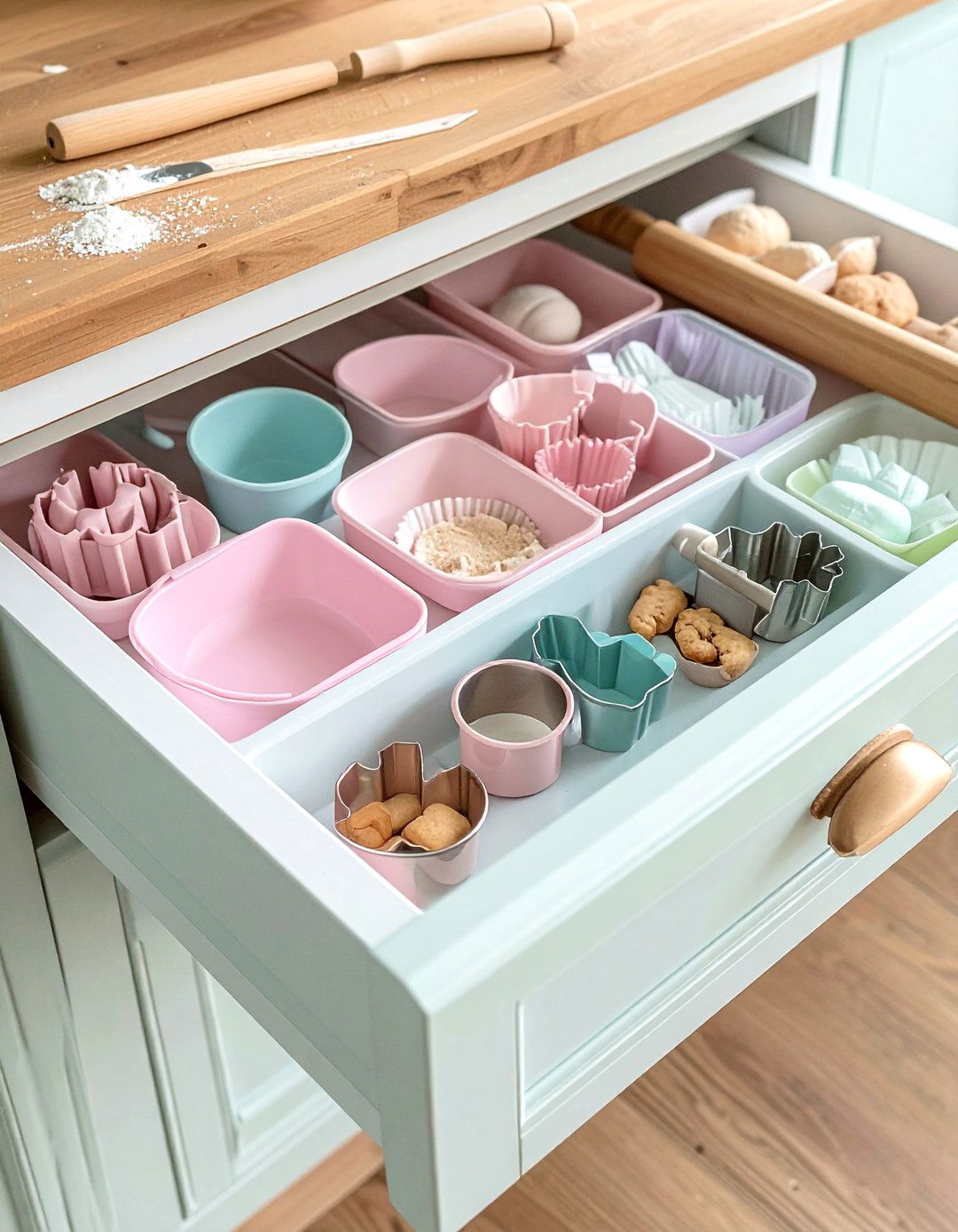 Baking Station Drawer - 30 kitchen drawer organization ideas