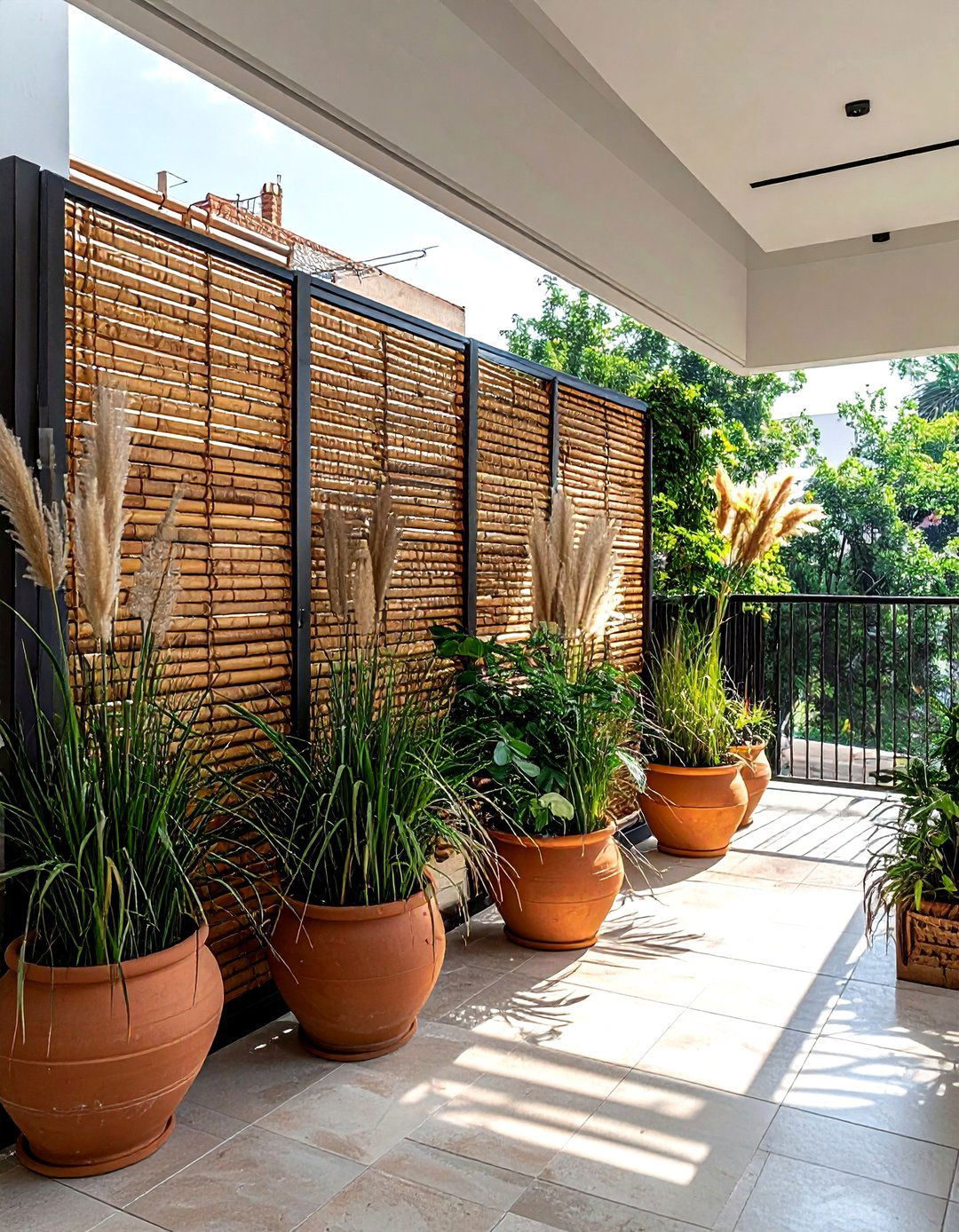 Balcony privacy screen - 30 small balcony ideas