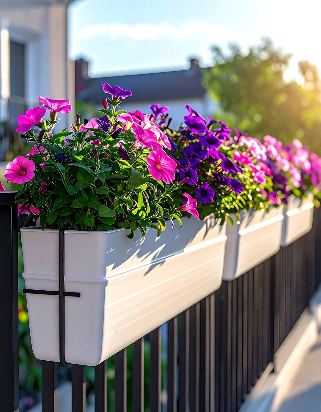 Balcony railing planter - 30 small balcony ideas