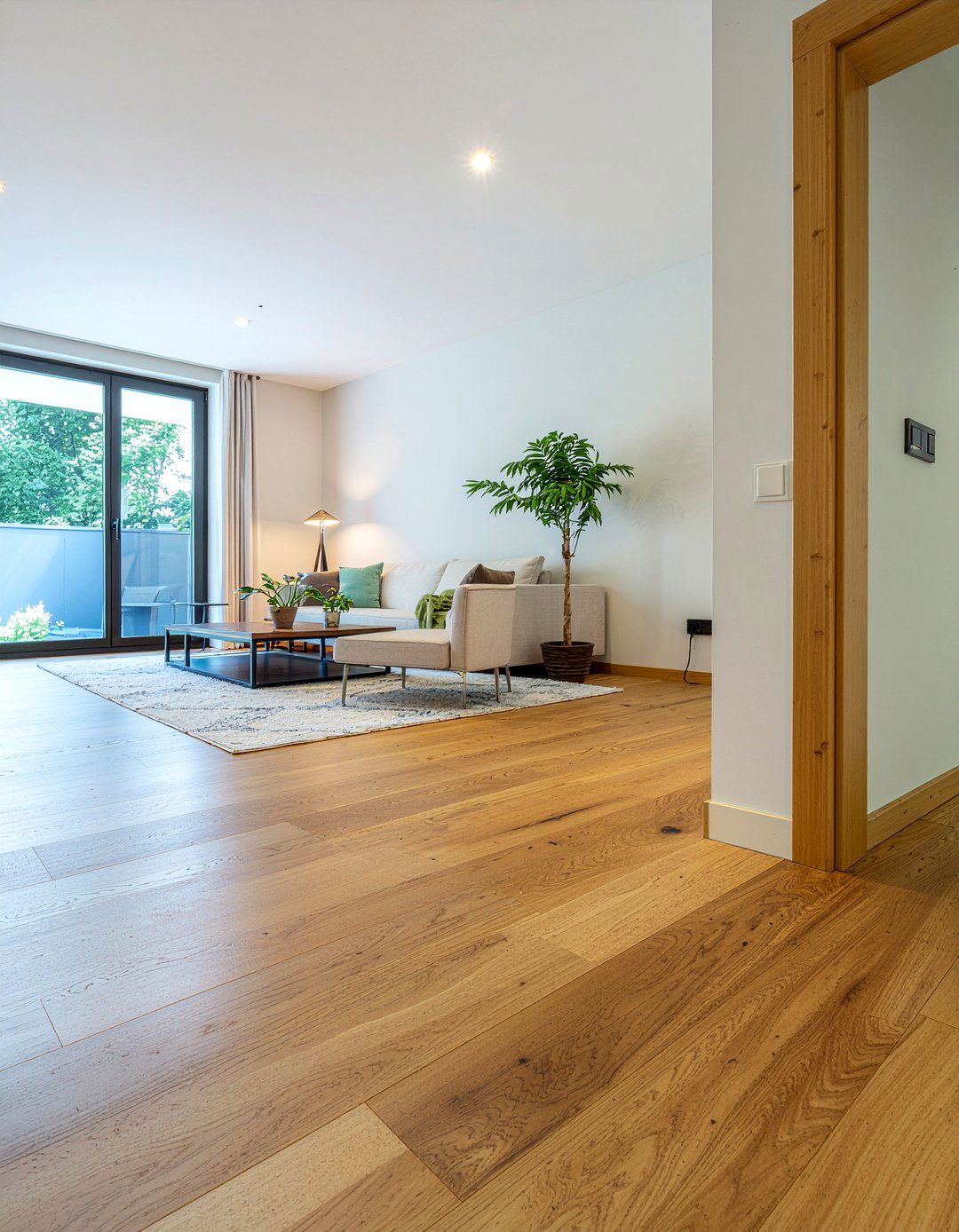 Bamboo Baseboard - 30 living room baseboards ideas