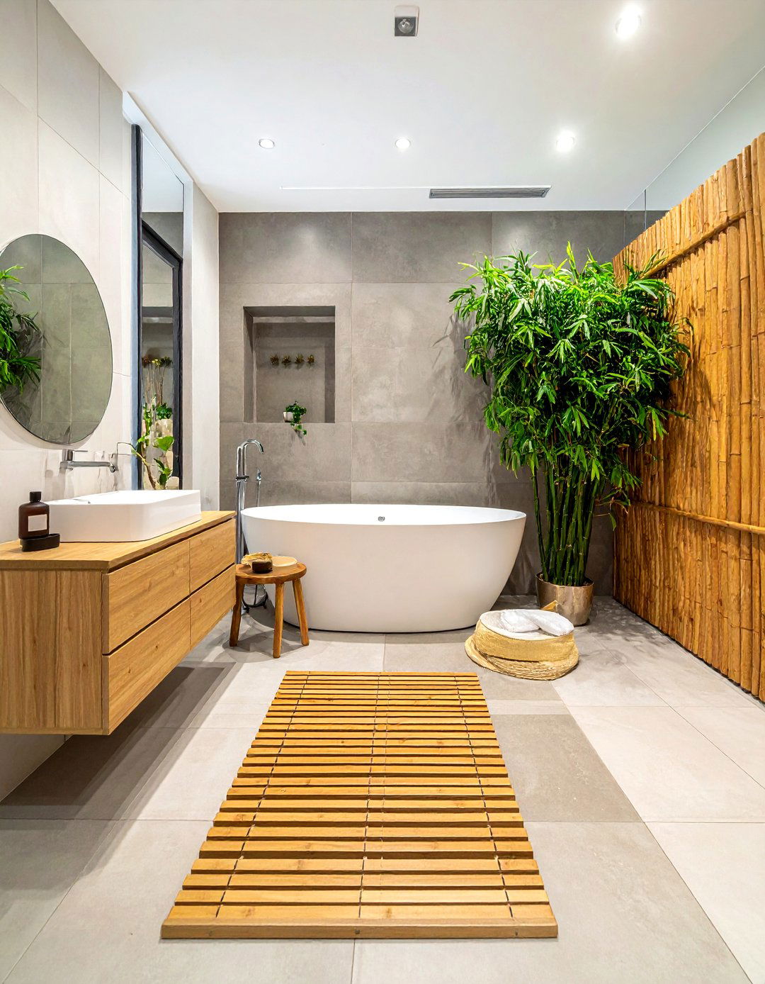 Bamboo Bathroom Decor - 30 botanical bathroom ideas