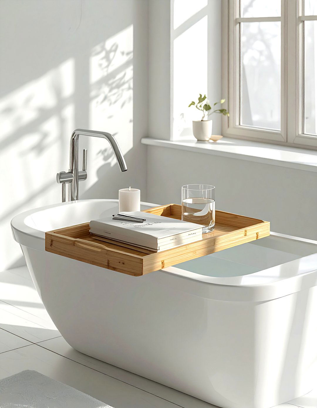 Bamboo Bathtub Tray - 30 bathroom soft settings