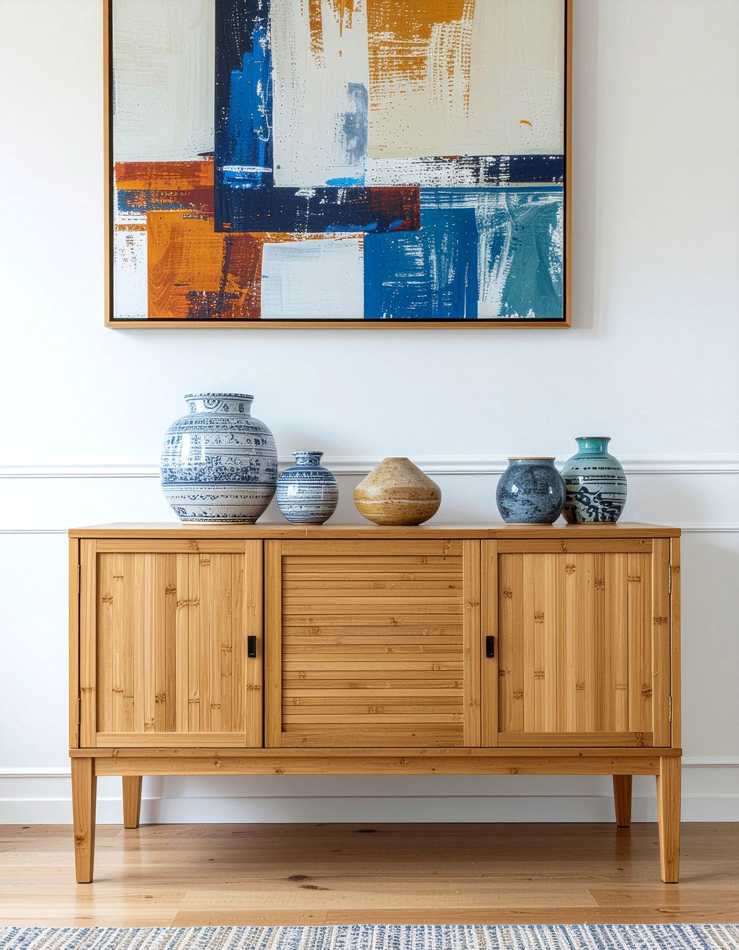 Bamboo Buffet Sideboard - 30 bamboo dining room ideas