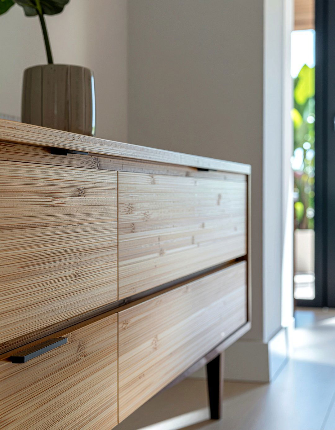 Bamboo Cabinet Doors - 30 bamboo dining room ideas