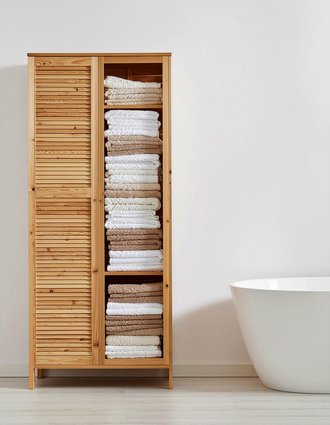 Bamboo Cabinet For Linen Storage - 30 bamboo bathroom ideas