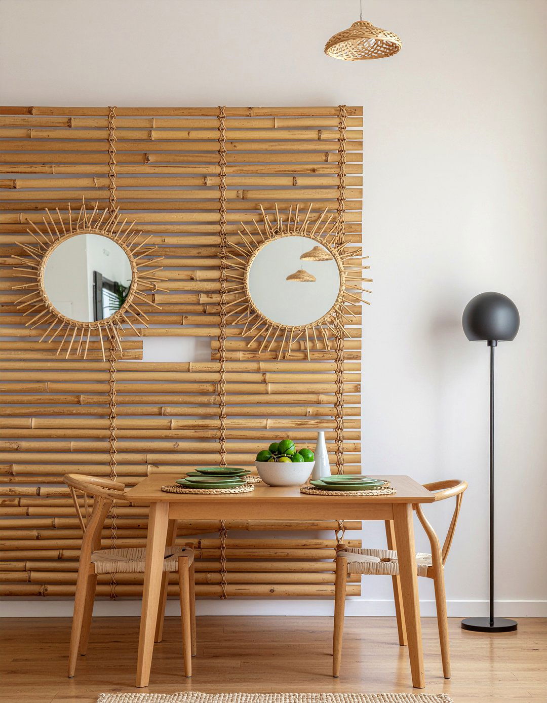 Bamboo Decor Dining Room - 30 jungle dining room ideas