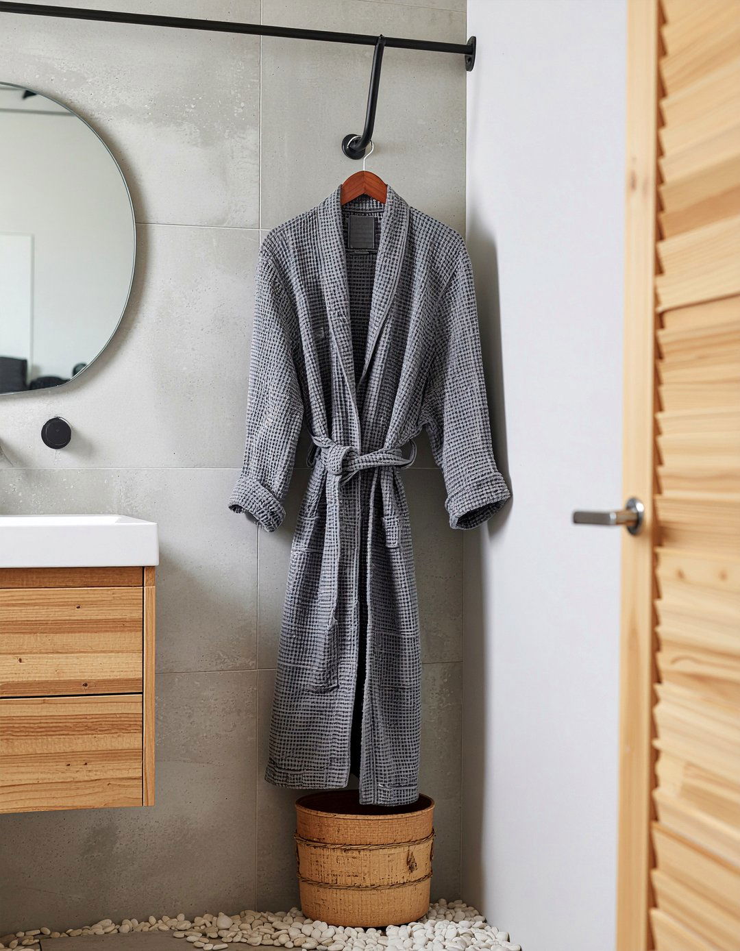 Bamboo Fiber Robe - 30 bathroom textile accent ideas