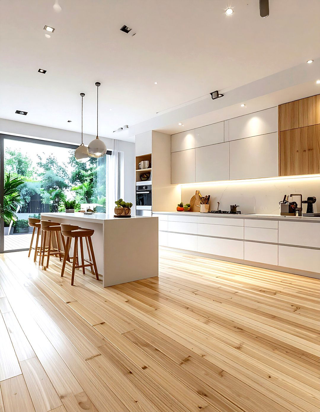 Bamboo Flooring - 30 kitchen floor design ideas