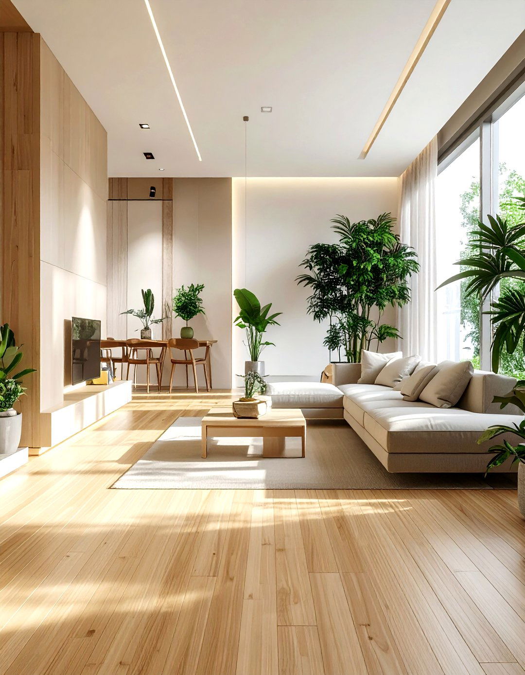 Bamboo Flooring - 30 living room flooring ideas