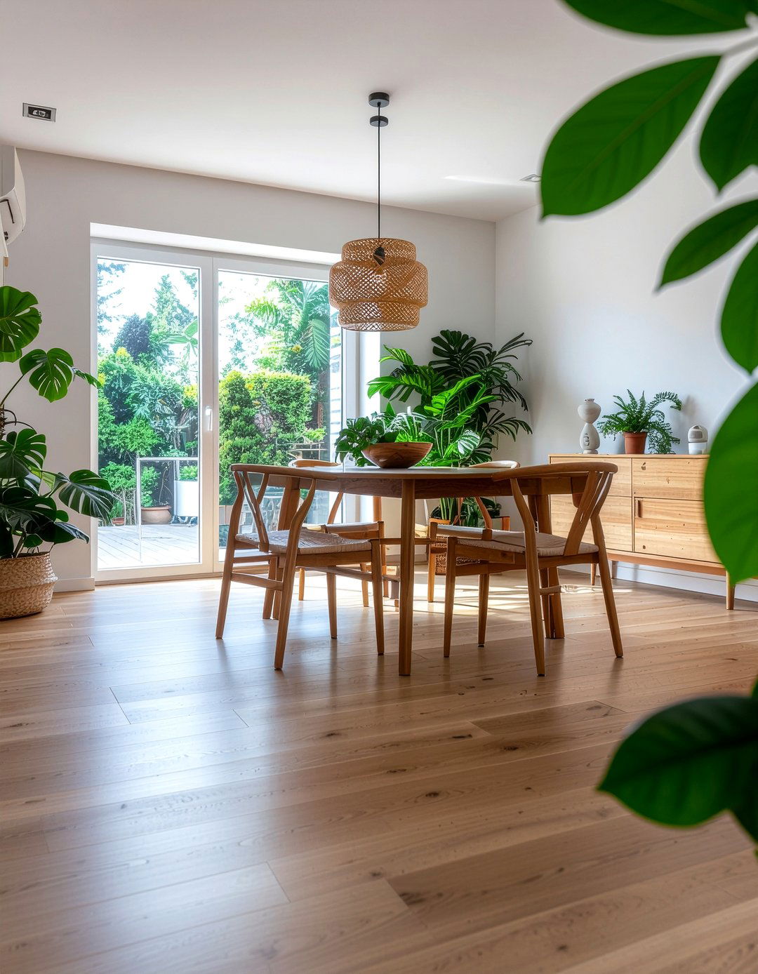 Bamboo Hardwood Dining Room - 30 dining room hardwood floor ideas