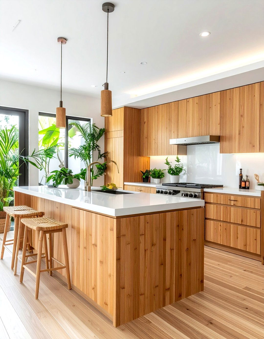 Bamboo Kitchen Cabinetry - 30 wood kitchen ideas