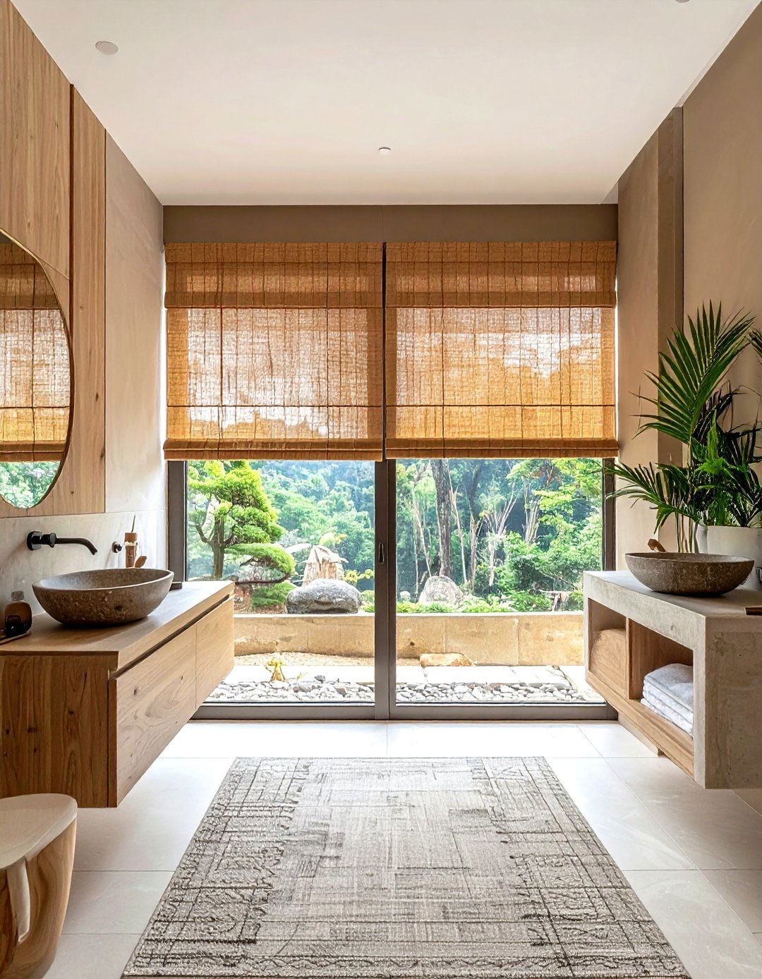 Bamboo Shades Bathroom Window - 30 bathroom window statement ideas