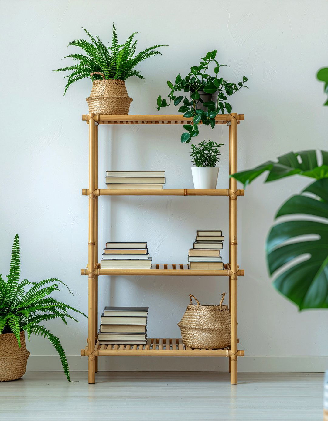 Bamboo Shoe Rack - 30 cheap living room furniture ideas