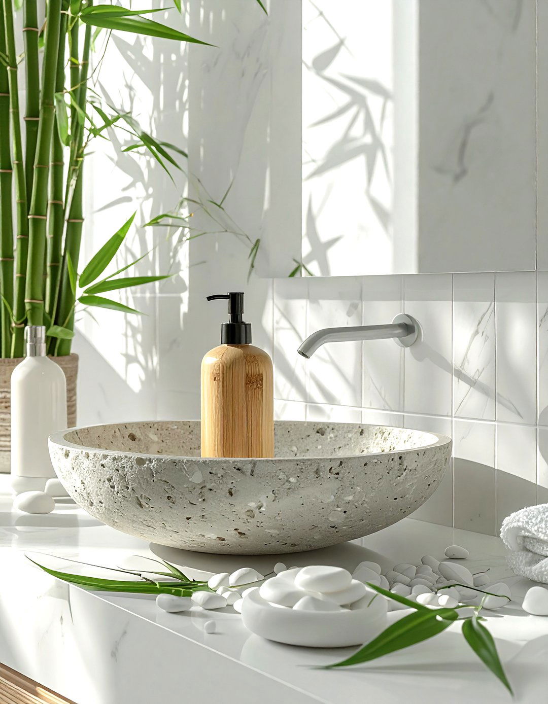 Bamboo Soap Dispenser - 30 bathroom soap dispenser ideas