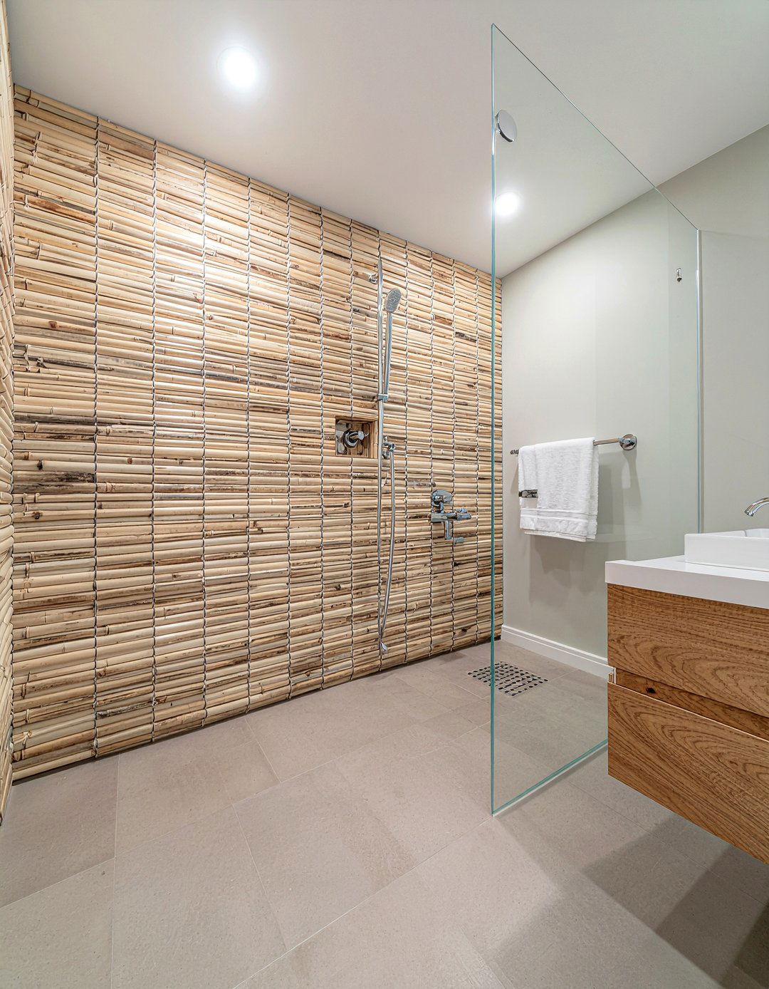 Bamboo Wall For Shower Backdrop - 30 bamboo bathroom ideas