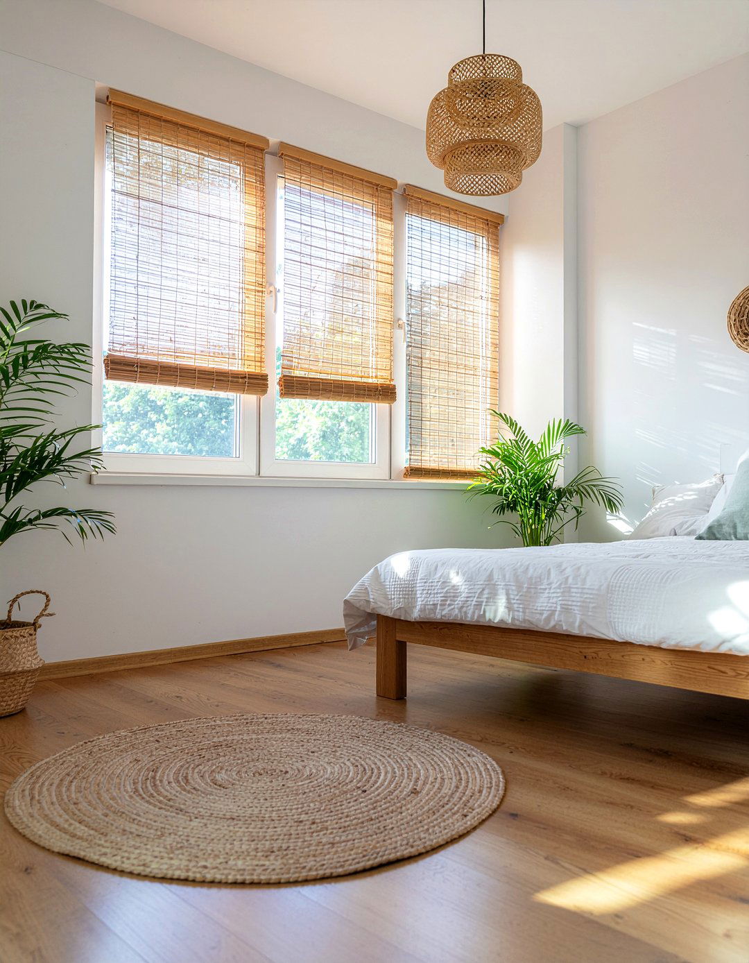 Bamboo Window Blinds - 30 safari bedroom ideas