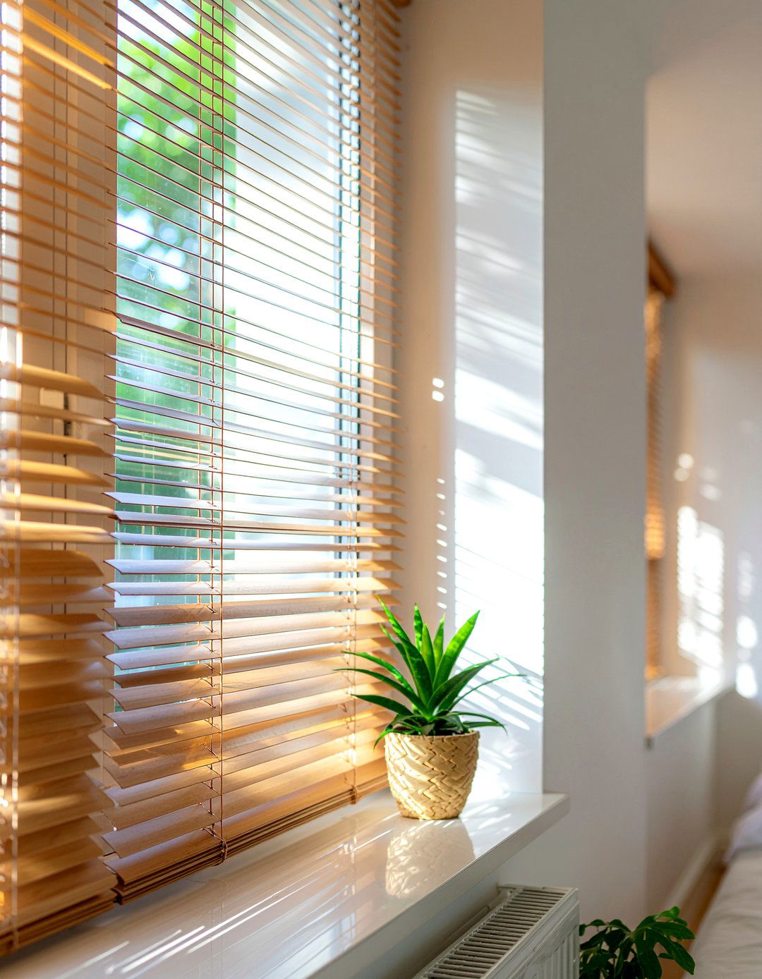 Bamboo Window Blinds - 30 tropical bedroom ideas