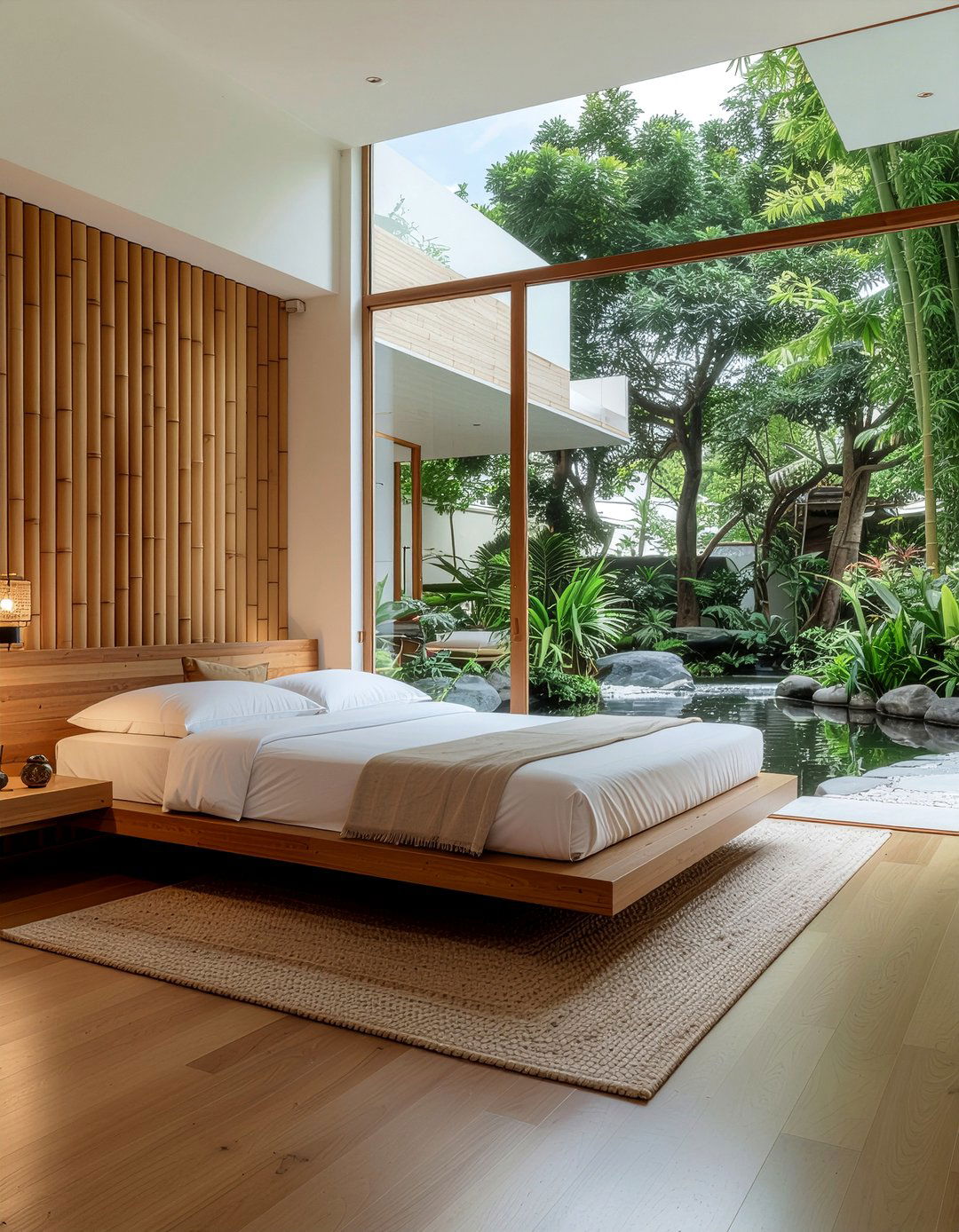 Bamboo Wood Wall Panel - 30 bedroom wood wall ideas