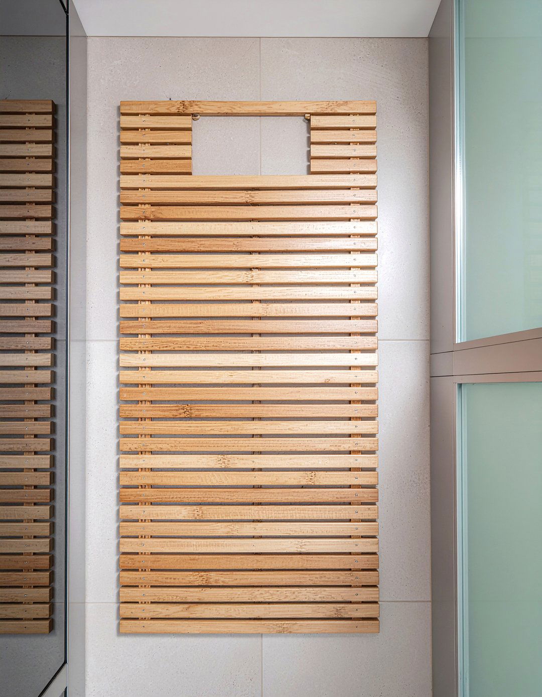 Bamboo bath mat - 30 bathroom one-day project ideas