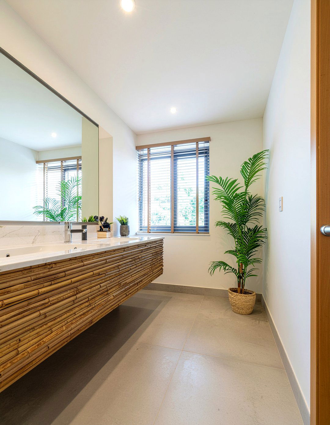 Bamboo bathroom handrail - 30 bathroom handrail ideas