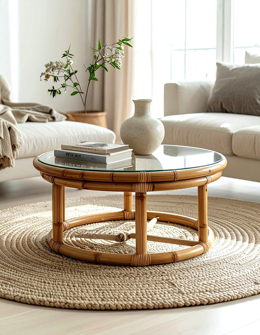 Bamboo coffee table - 30 bamboo decor ideas