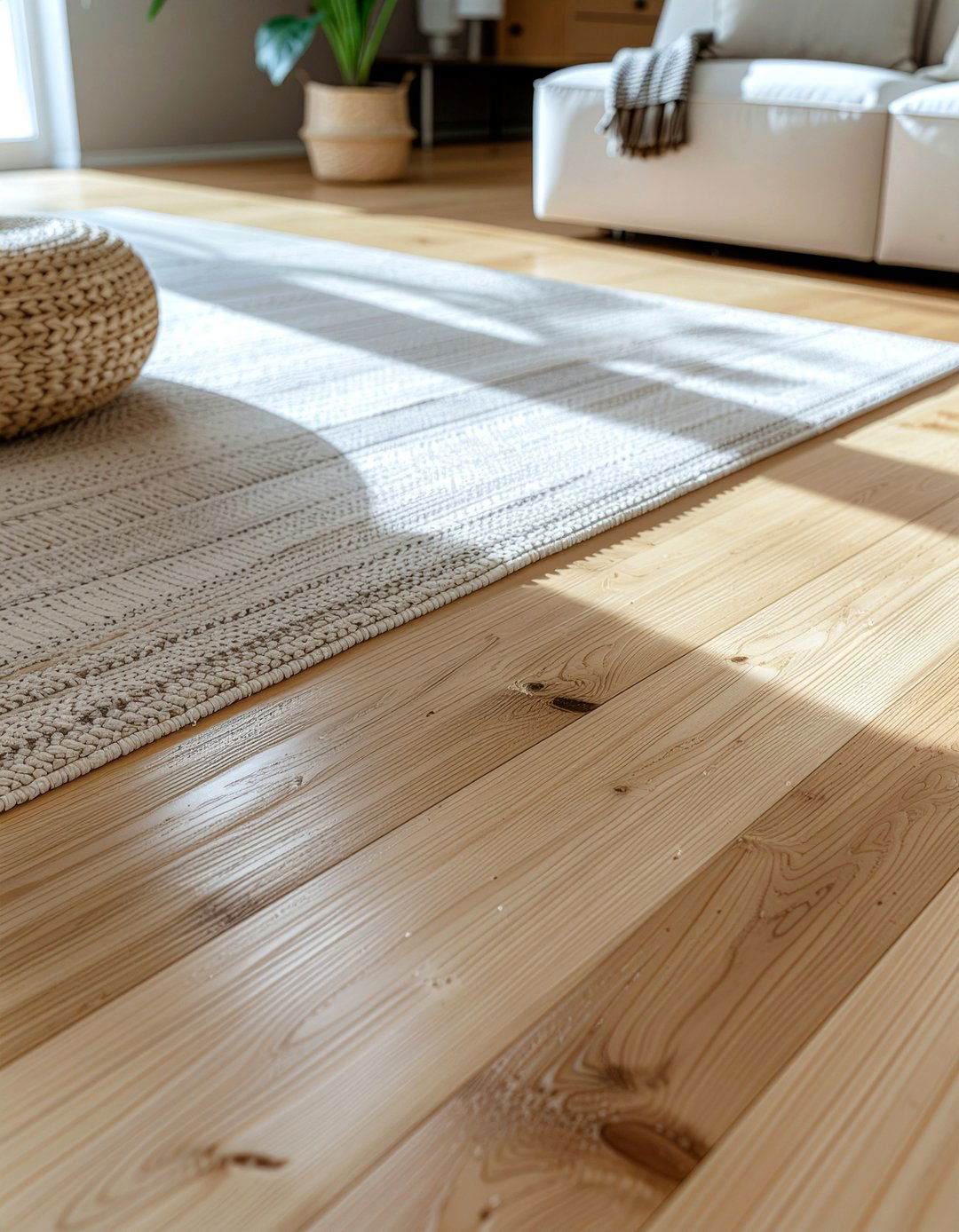 Bamboo flooring planks - 30 bamboo living room ideas