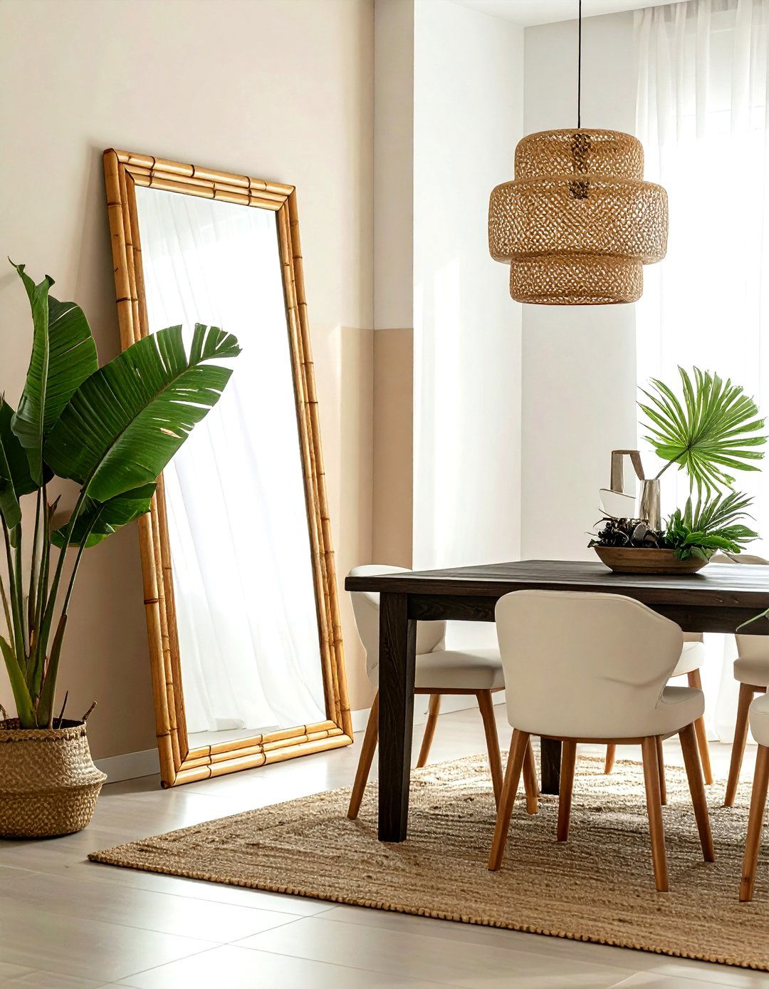 30 Leaning Mirror Dining Room Ideas to Boost Elegance