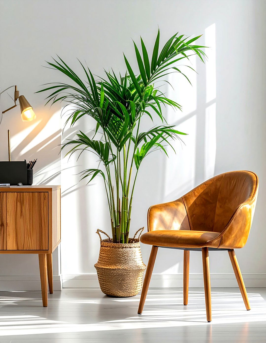 Bamboo palm air purifier - 30 palm plant ideas