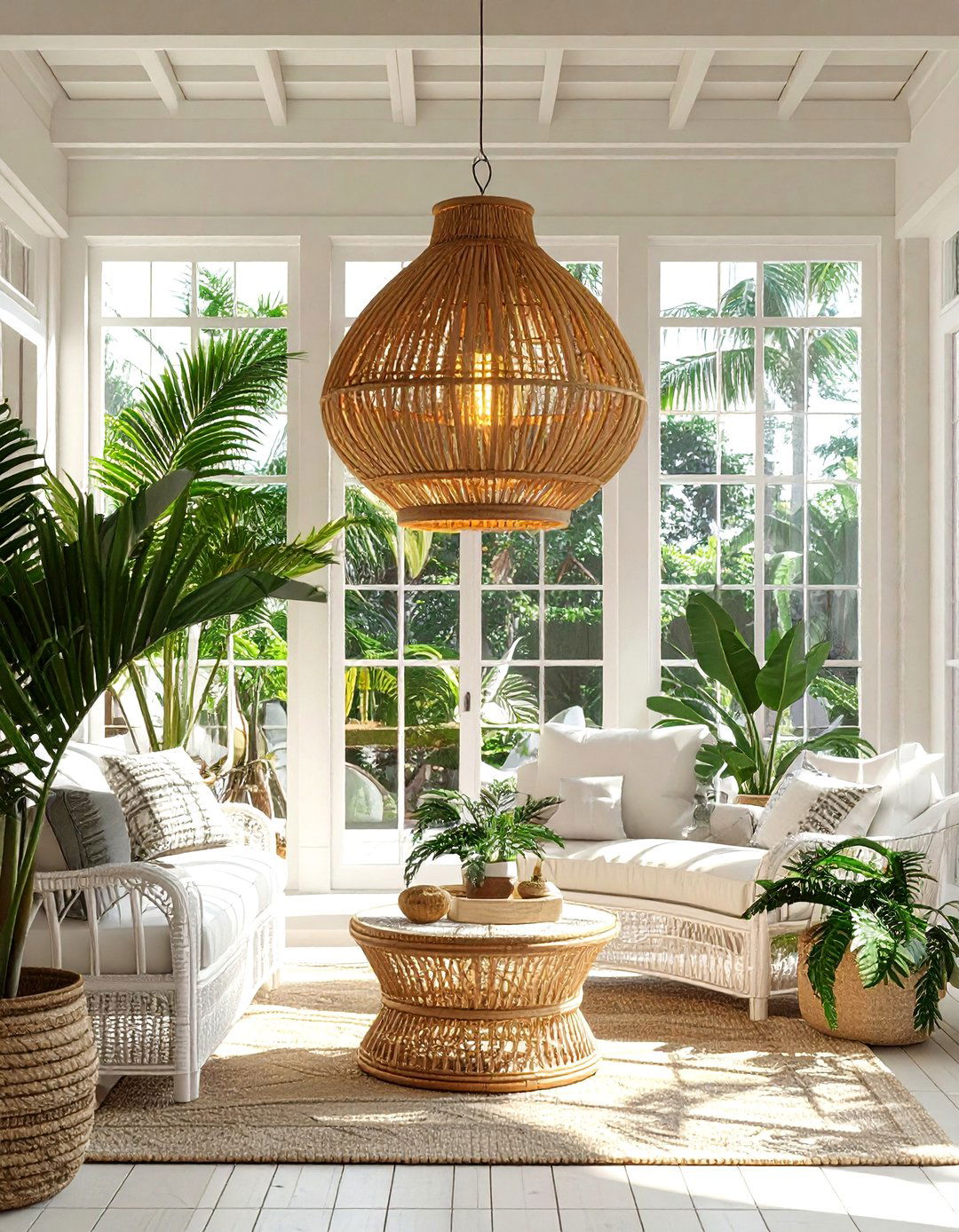 Bamboo pendant lamp - 30 lamp ideas