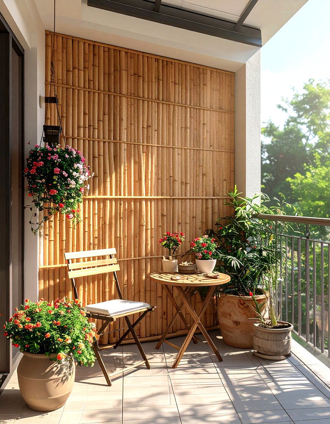Bamboo privacy screen - 30 bamboo decor ideas