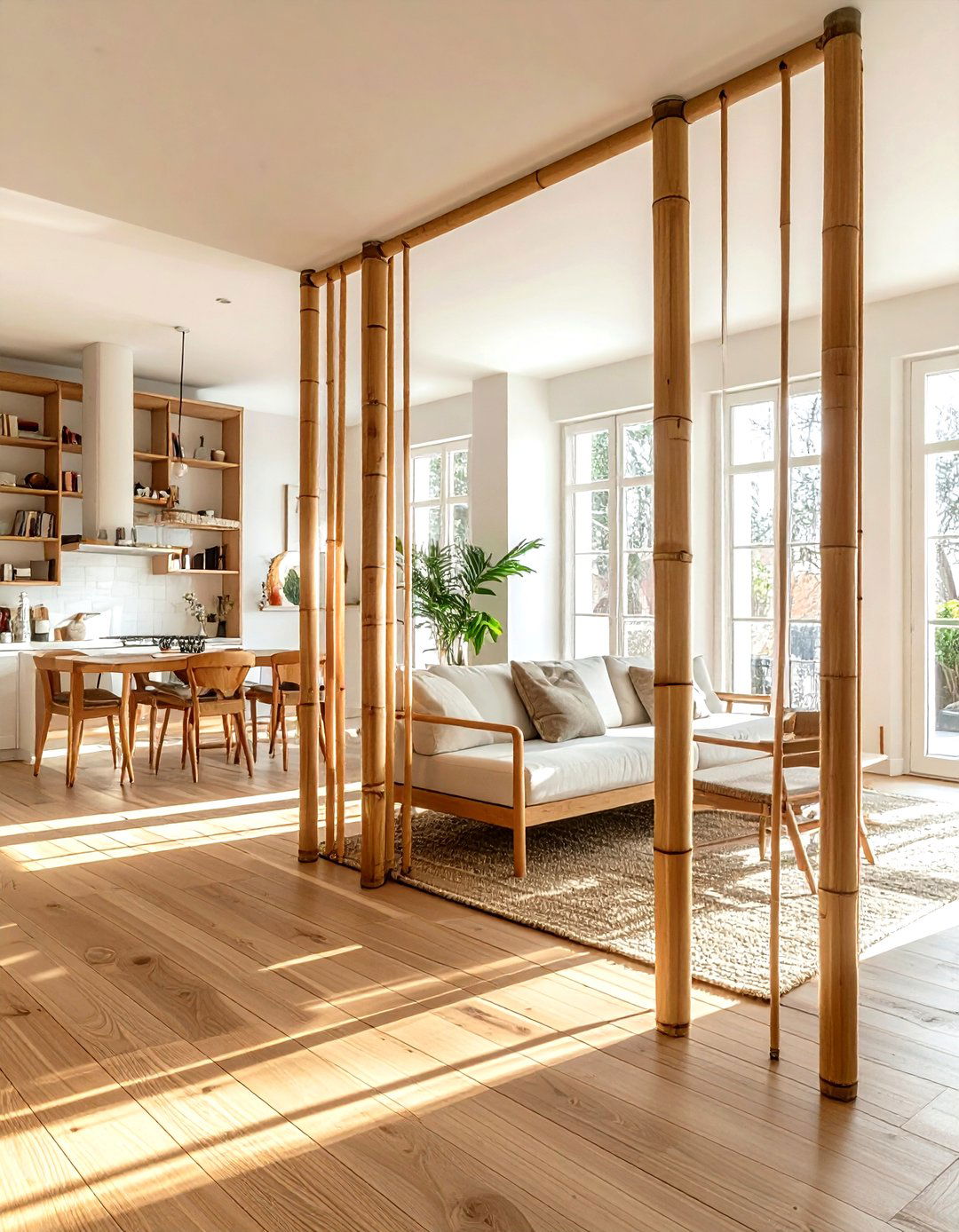 Bamboo room divider - 30 bamboo decor ideas