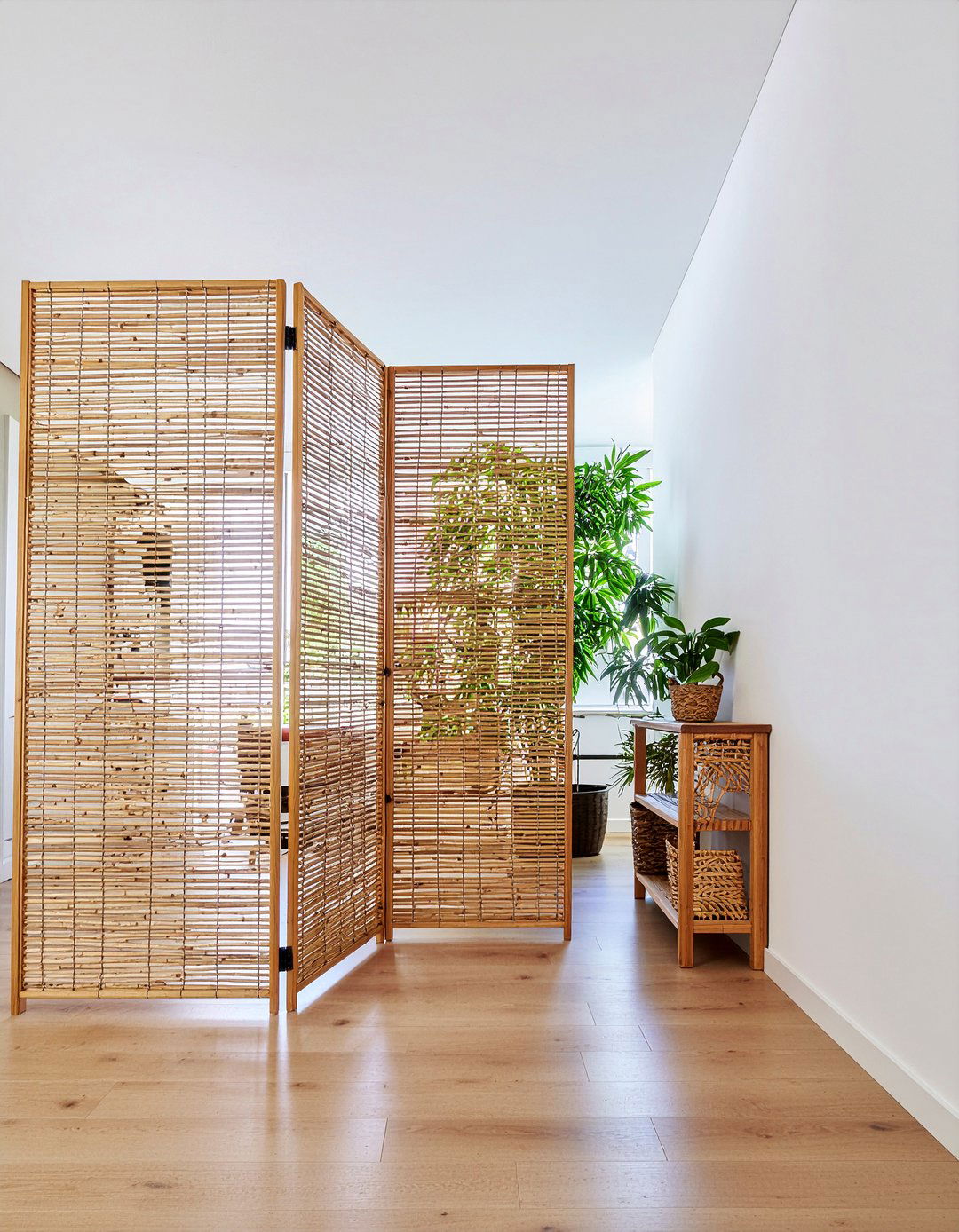 Bamboo room divider - 30 bamboo living room ideas