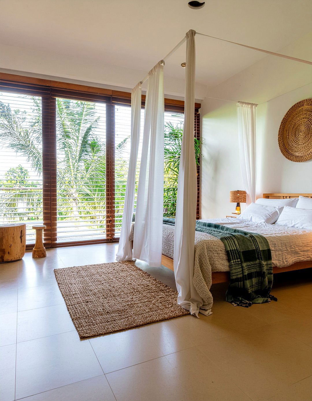 Bamboo shades with drapes - 30 bedroom drapes