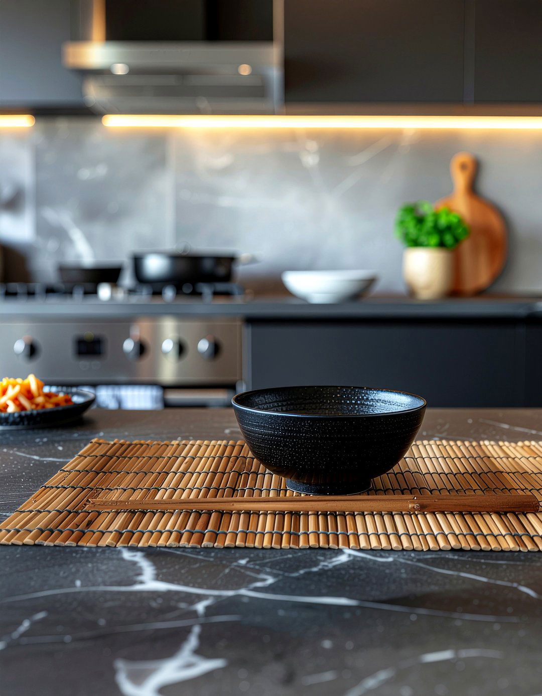 Bamboo slat placemat - 30 placemat dining ideas