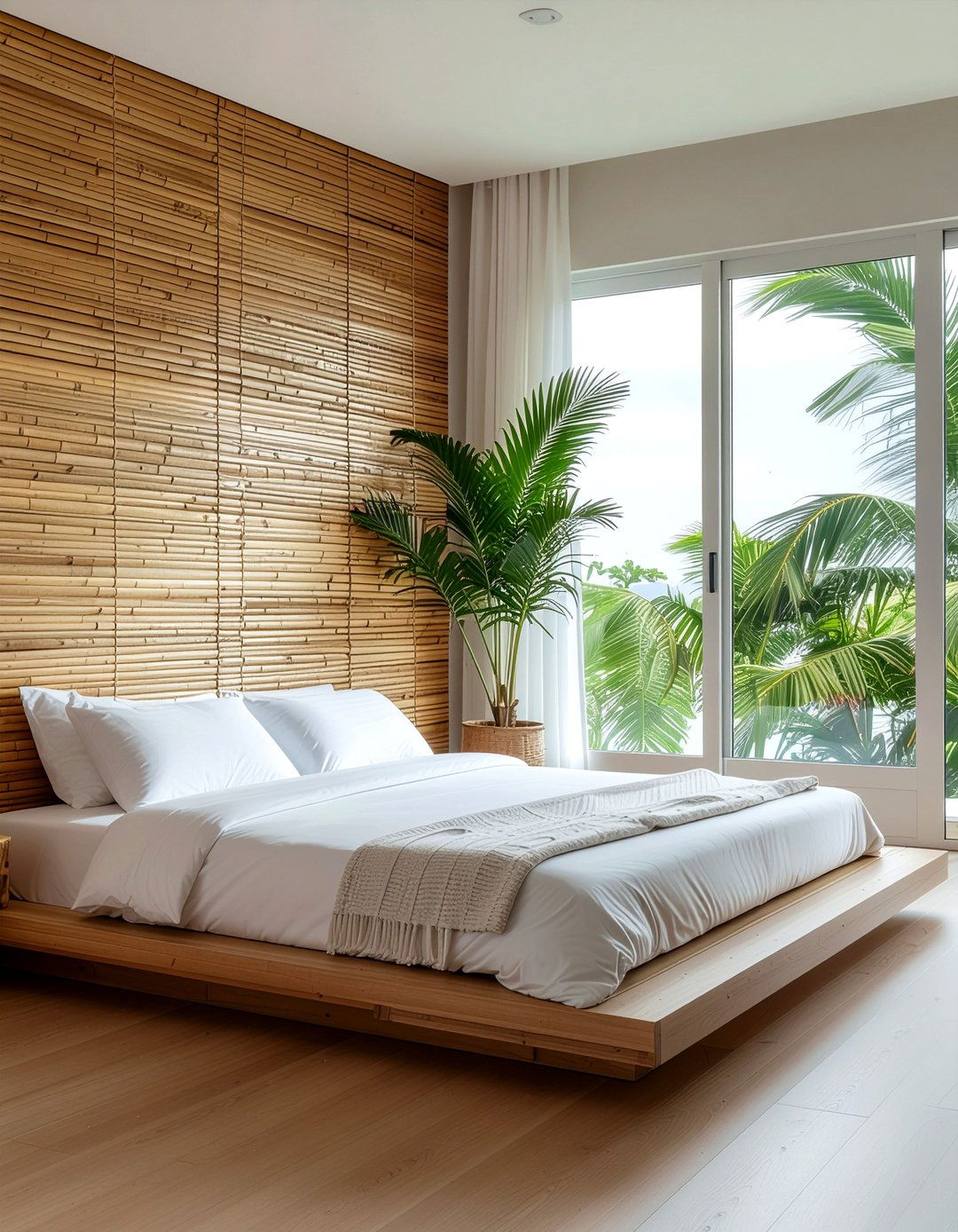 Bamboo wall panel bedroom - 30 bedroom wall texture ideas