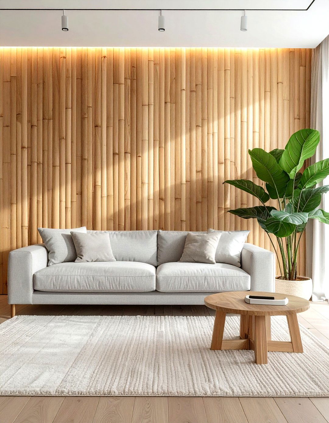 Bamboo wall panel - 30 bamboo decor ideas