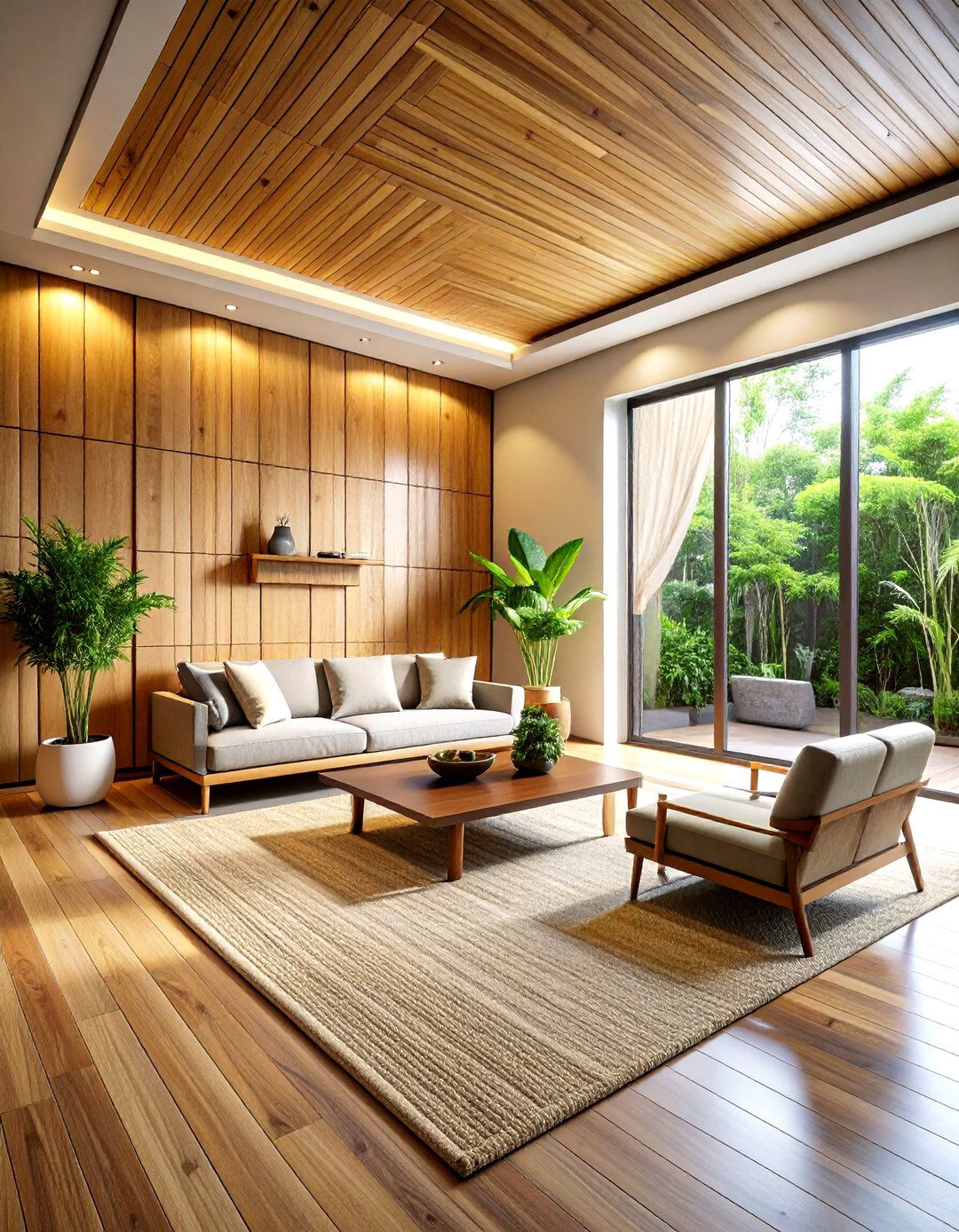 Bamboo wall paneling - 30 wood accent ideas