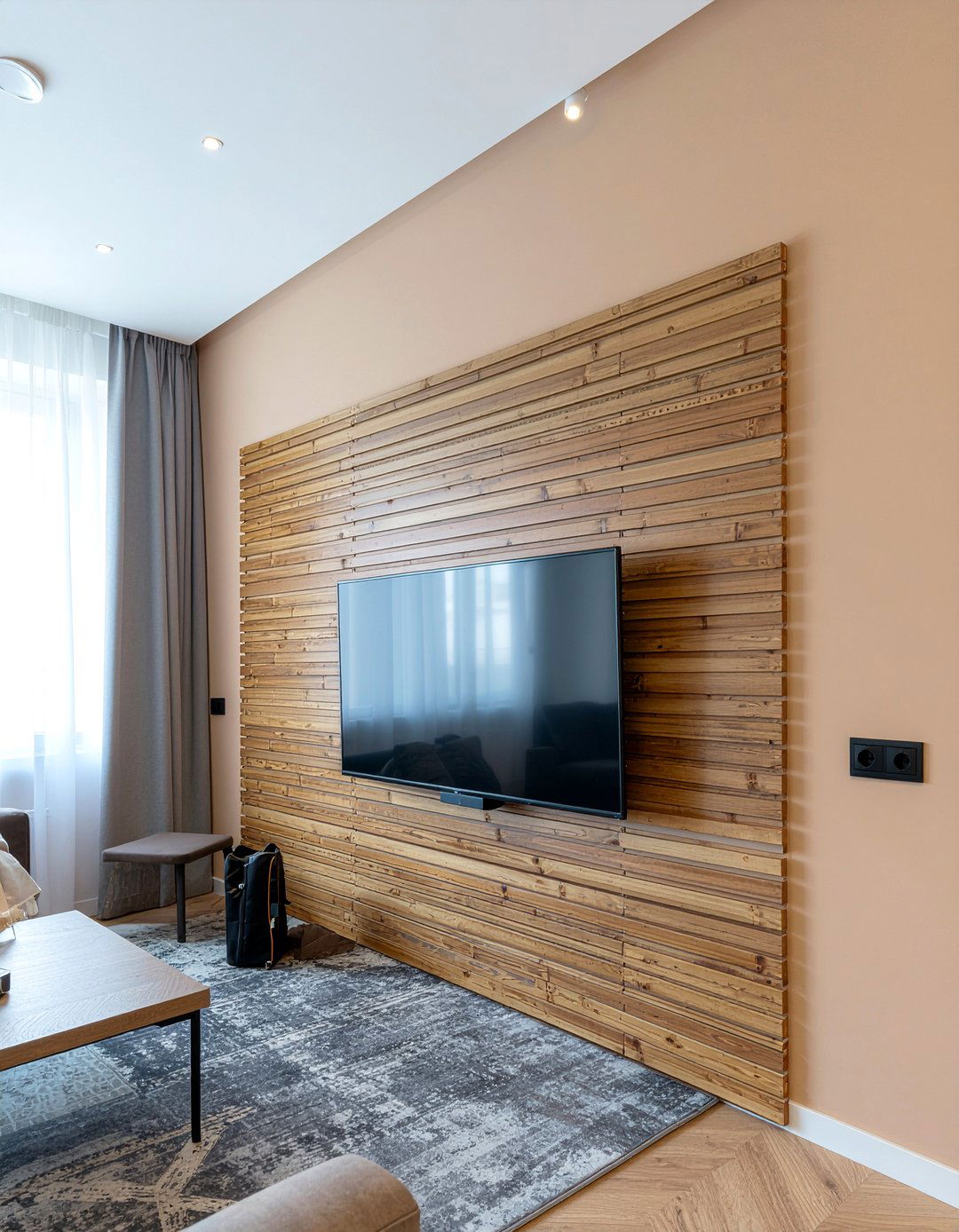 Bamboo wall panels - 30 bamboo living room ideas