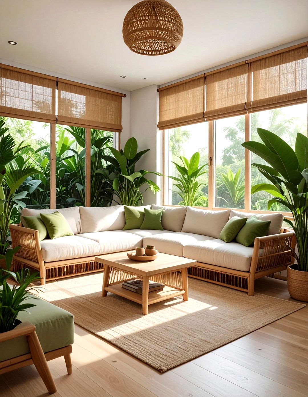 Bamboo window film - 30 living room window film ideas