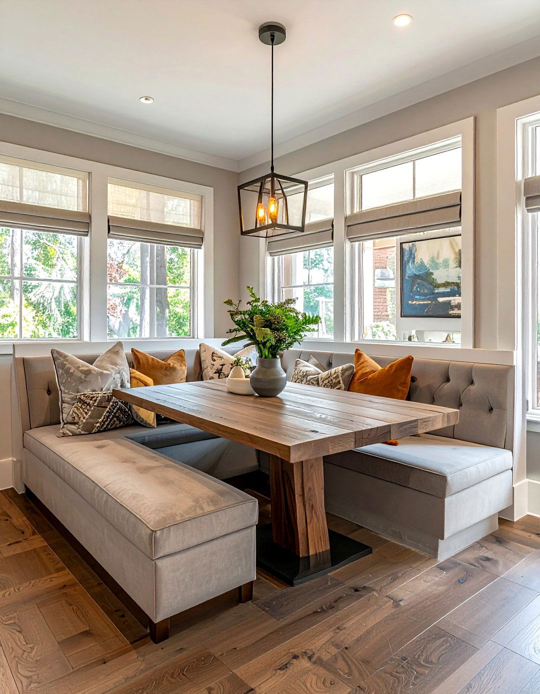 Banquet seating dining - 30 dining room remodel ideas